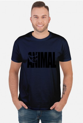 Animal napis czarny, t-shirt