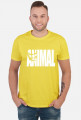 Animal napis biały, t-shirt