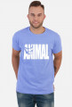 Animal napis biały, t-shirt