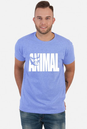Animal napis biały, t-shirt