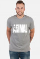 Animal napis biały, t-shirt