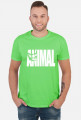 Animal napis biały, t-shirt