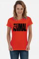 Animal napis czarny, damska