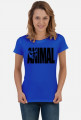Animal napis czarny, damska