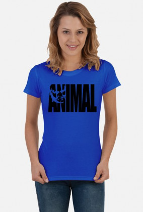 Animal napis czarny, damska