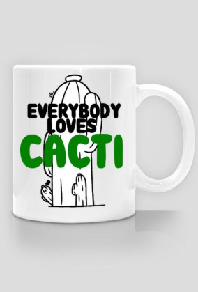 Everybody Loves Cacti- Kubek