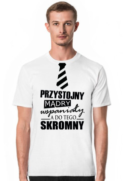 Przystojny i skromny