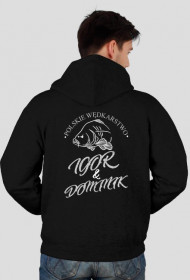 Bluza czarna z logiem tył przód