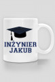 Kubek Inzynier z imieniem Jakub 2-stronny