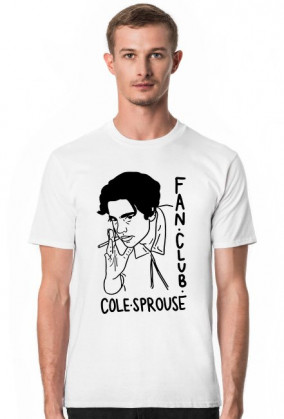 Cole Sprouse koszulka męska biała