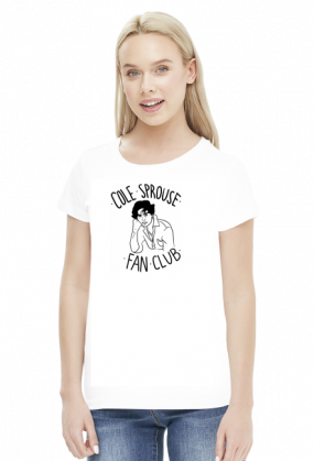Cole Sprouse koszulka damska biała