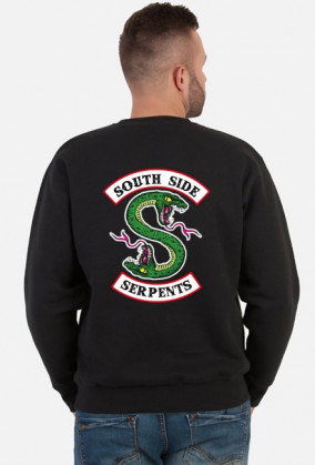 South Side Serpents Riverdale bluza męska czarna tył