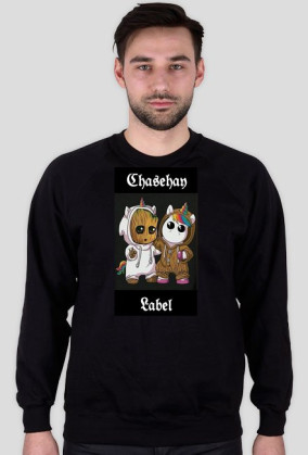 Bluza chasehay czarna jednorożec