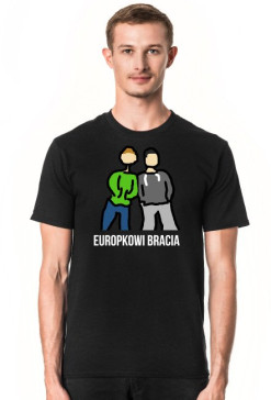 Koszulka Europkowi Bracia logo (ciemna)