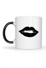 Kubek Magiczny Zmysłowy Usta Black