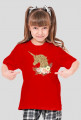 Koszulka z jednorożcem dla dziewczynki - Koszulka ze złotym jednorożcem