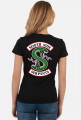 South Side Serpents Riverdale koszulka damska czarna tył