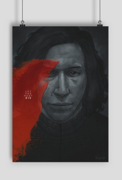STAR WARS Kylo Ren Scar - plakat A1