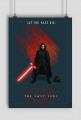 STAR WARS Kylo Ren Pixel Art - plakat A2