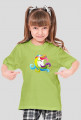 Koszulka z jednorożcem dziewczęca - Głowa jednorożca