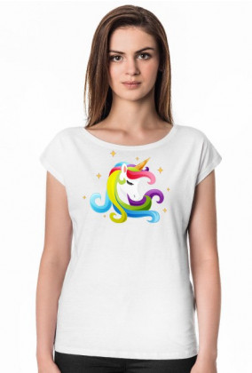Jednorożec ubrania - Koszulka damska jednorożec