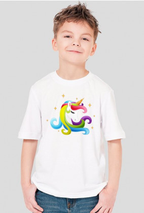 Ubrania jednorożec - Koszulka chłopięca z jednorożcem