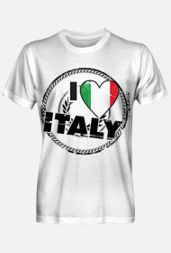 Koszulka męska I love Italy