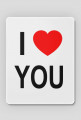 Podkładka pod mysz I LOVE YOU Serce Red