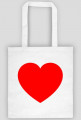 Torba Biała Serce Red