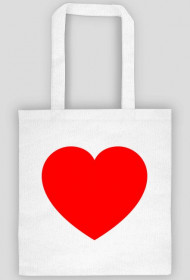 Torba Biała Serce Red
