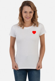 Koszulka biała Serce Red