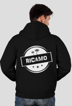 Bluza Ricamo Classic z kapturem | Czarna