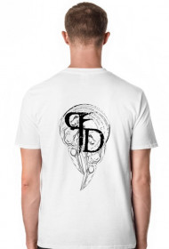 Plague Doctor Tshirt męski przód + tył - biały