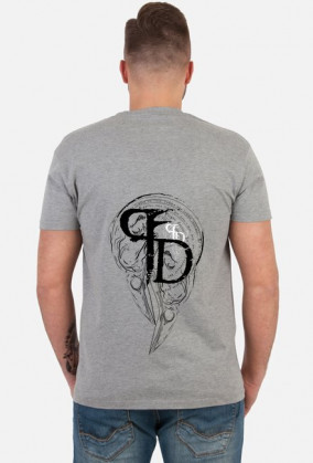 Plague Doctor Tshirt męski przód + tył - biały