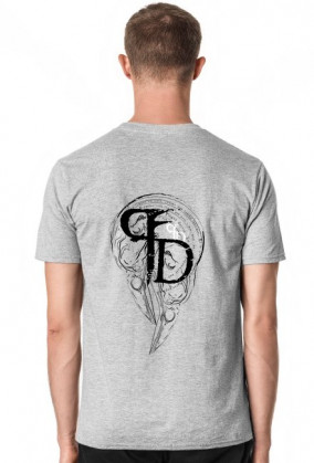 Plague Doctor Tshirt męski przód + tył - biały