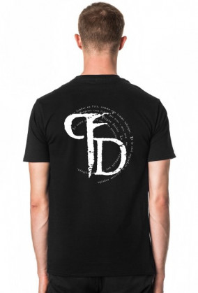 Plague Doctor Tshirt męski przód + tył - czarny