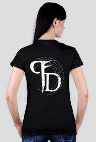 Plague Doctor Tshirt damski przód + tył - czarny