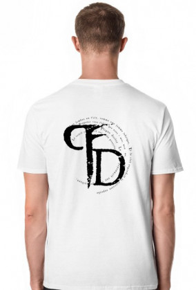 Plague Doctor Tshirt męski przód + tył - biały