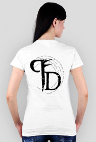 Plague Doctor Tshirt damski przód + tył - biały