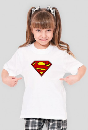KOSZULKA SUPER GIRL DLA DZIEWCZYNKI