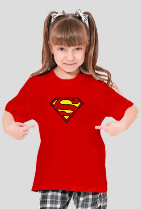 KOSZULKA SUPER GIRL DLA DZIEWCZYNKI