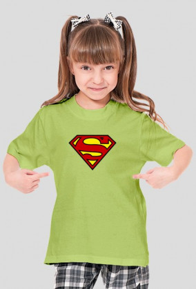 KOSZULKA SUPER GIRL DLA DZIEWCZYNKI