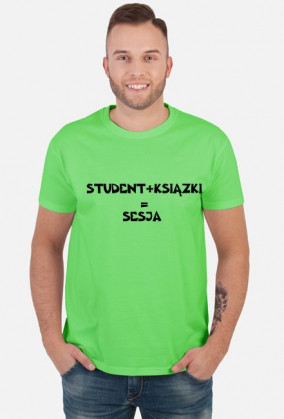 STUDENT+KSIĄŻKI=SESJA-KOSZULKA