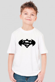 KOSZULKA DLA DZIECIAKA Z SYMBOLEM BATMAN-SUPERMAN
