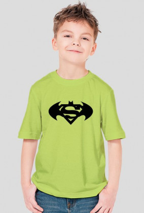 KOSZULKA DLA DZIECIAKA Z SYMBOLEM BATMAN-SUPERMAN