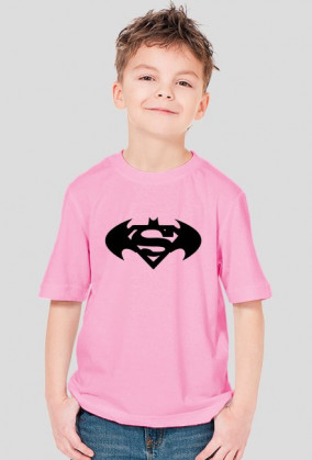 KOSZULKA DLA DZIECIAKA Z SYMBOLEM BATMAN-SUPERMAN