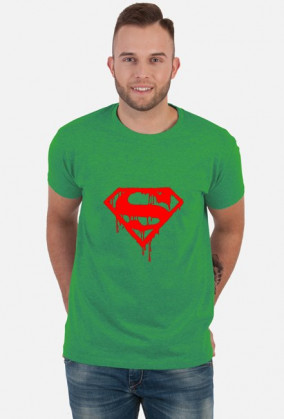KOSZULKA SUPERMAN Z KRWAWYM SYMBOLEM