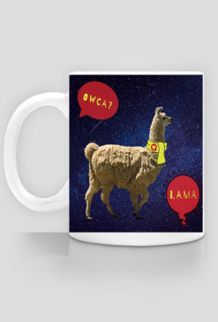 Kubek. Owca? Lama...
