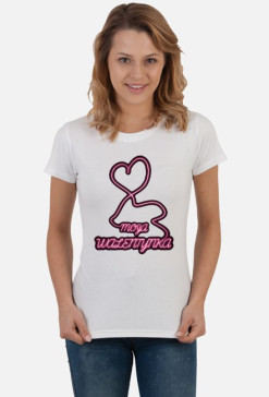 T-shirt Ricamo Walentynki | Biały