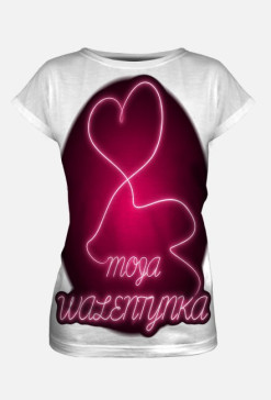 T-shirt Ricamo Walentynka | Biały